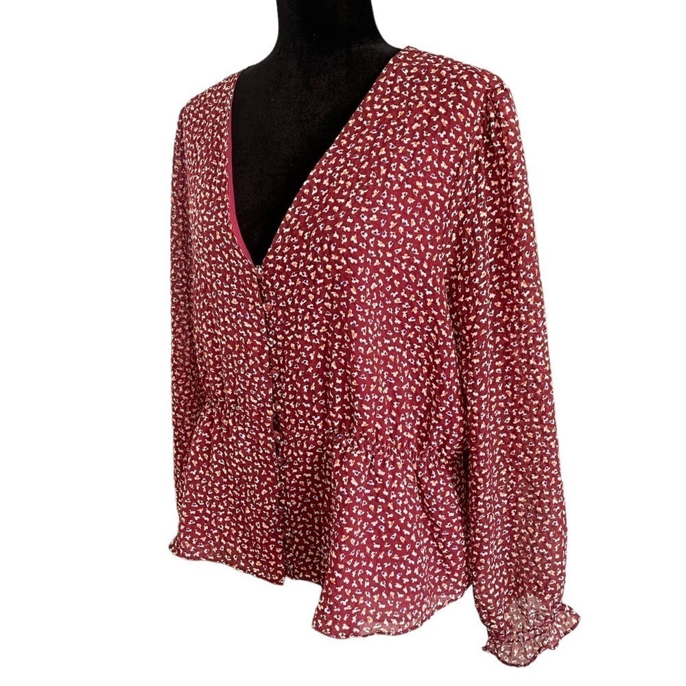 Madewell Overture Top in Ditsy Flowers Women’s Size XL - Picture 5 of 12